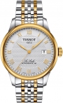 TISSOT Le Locle Powermatic 80 Three Hands 39.3mm Two Tone Gold Stainless Steel Bracelet T006.407.22.033.01