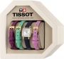 TISSOT Lovely Square Summer Kit Two Hands 20mm Gold Stainless Steel Leather Strap T058.109.36.031.03