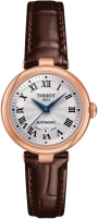 TISSOT Bellissima Automatic Three Hands 29mm Rose Gold Stainless Steel Leather Strap T126.207.36.013.00