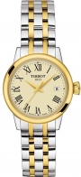 TISSOT Classic Dream Lady Three Hands 28mm Two Tone Gold & Silver Stainless Steel Bracelet T129.210.22.263.00