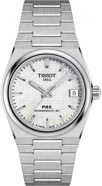 TISSOT PRX Three Hands 35mm Powermatic 80 Stainless Steel Bracelet T137.207.11.111.00