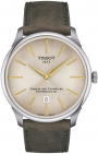 TISSOT Chemin des Tourelles Three Hands 42mm Powermatic 80 Stainless Steel Leather Strap T139.407.16.261.00