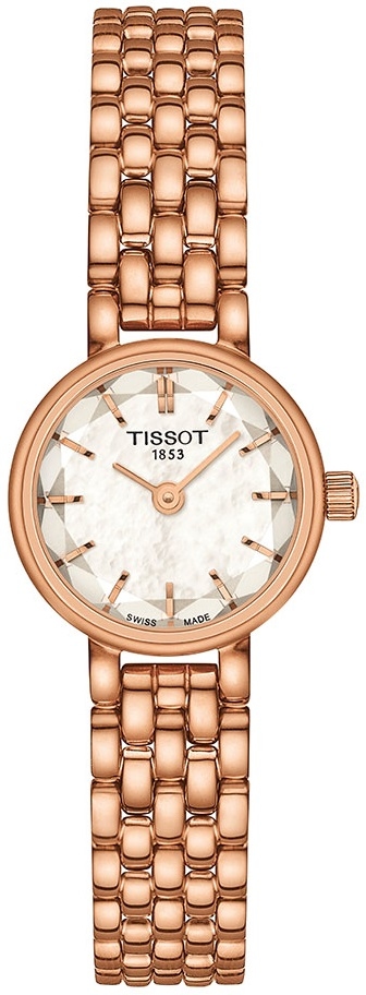 TISSOT Lovely Round Two Hands 20mm Rose Gold Stainless Steel Bracelet T140.009.33.111.00