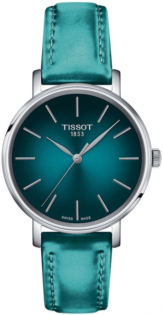 TISSOT Everytime Lady Three Hands 34mm Stainless Steel Leather Strap T143.210.17.091.00