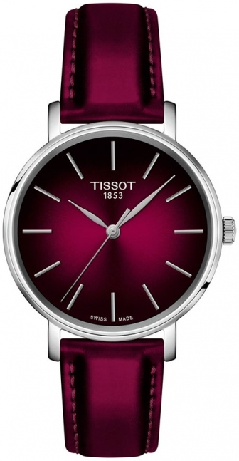 TISSOT Everytime Lady Three Hands 34mm Stainless Steel Leather Strap T143.210.17.331.00