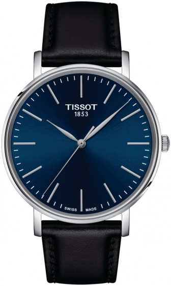TISSOT Everytime Gent Three Hands 40mm Stainless Steel Leather Strap T143.410.16.041.00