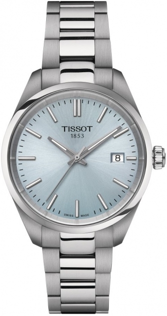 TISSOT T-Classic PR100 Three Hands 34mm Stainless Steel Bracelet T150.210.11.351.00