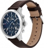TOMMY HILFIGER Griffin Multifunction 44mm Stainless Steel Leather Strap 1710476