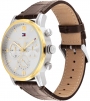 TOMMY HILFIGER Sulli Multifunction 44mm Two Tone Stainless Steel Leather Strap 1791884