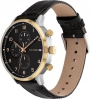 TOMMY HILFIGER Leondale Multifunction 44mm Two Tone Stainless Steel Leather Strap 1791986