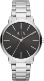ARMANI EXCHANGE Cayde Three Hands 42mm Silver Stainless Steel Bracelet AX2700