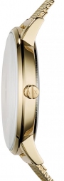 ARMANI EXCHANGE Lola Three Hands 36mm Gold Stainless Steel Mesh Bracelet AX5536