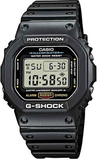 CASIO G-Shock Digital Multifunction 43mm Rubber Strap DW-5600E-1V