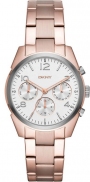 DKNY Crosby Multifunction 36mm Rose Gold Stainless Steel Bracelet NY2472