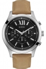 GUESS Chronograph 46mm Stainless Steel Leather Strap W0789G1