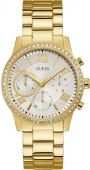 GUESS Limelight Crystals Multifunction 40mm Gold Stainless Steel Bracelet W1069L2