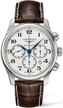 LONGINES Master Collection Chronograph Automatic 44mm Stainless Steel Leather Strap L28594783