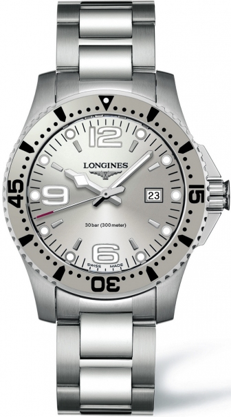 LONGINES Hydroconquest Three Hands Stainless Steel Bracelet L3.640.4.76.6