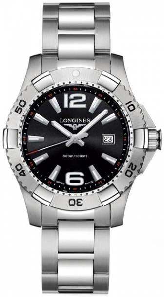LONGINES Hydroconquest Collection Three Hands 39mm Stainless Steel Bracelet L3.647.4.56.6