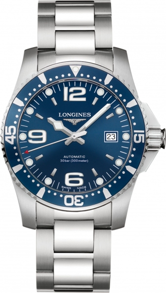 LONGINES HydroConquest Three Hands 41mm Automatic Stainless Steel Bracelet L37424966