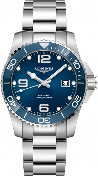 LONGINES HydroConquest Ceramic Three Hands Automatic 41mm Stainless Steel Bracelet L37814966