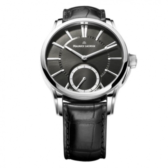 MAURICE LACROIX Pontos Small Seconds Stainless Steel Leather Strap PT7558-SS001-330