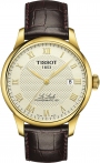 TISSOT Le Locle Powermatic 80 Three Hands 39.3mm Gold Stainless Steel Leather Strap T006.407.36.263.00