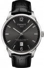 TISSOT Chemin des Tourelles Three Hands 42mm Powermatic 80 Stainless Steel Leather Strap T099.407.16.447.00