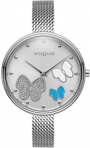 VOGUE Papillons II Three Hands 37mm Silver Stainless Steel Mesh Bracelet 812481